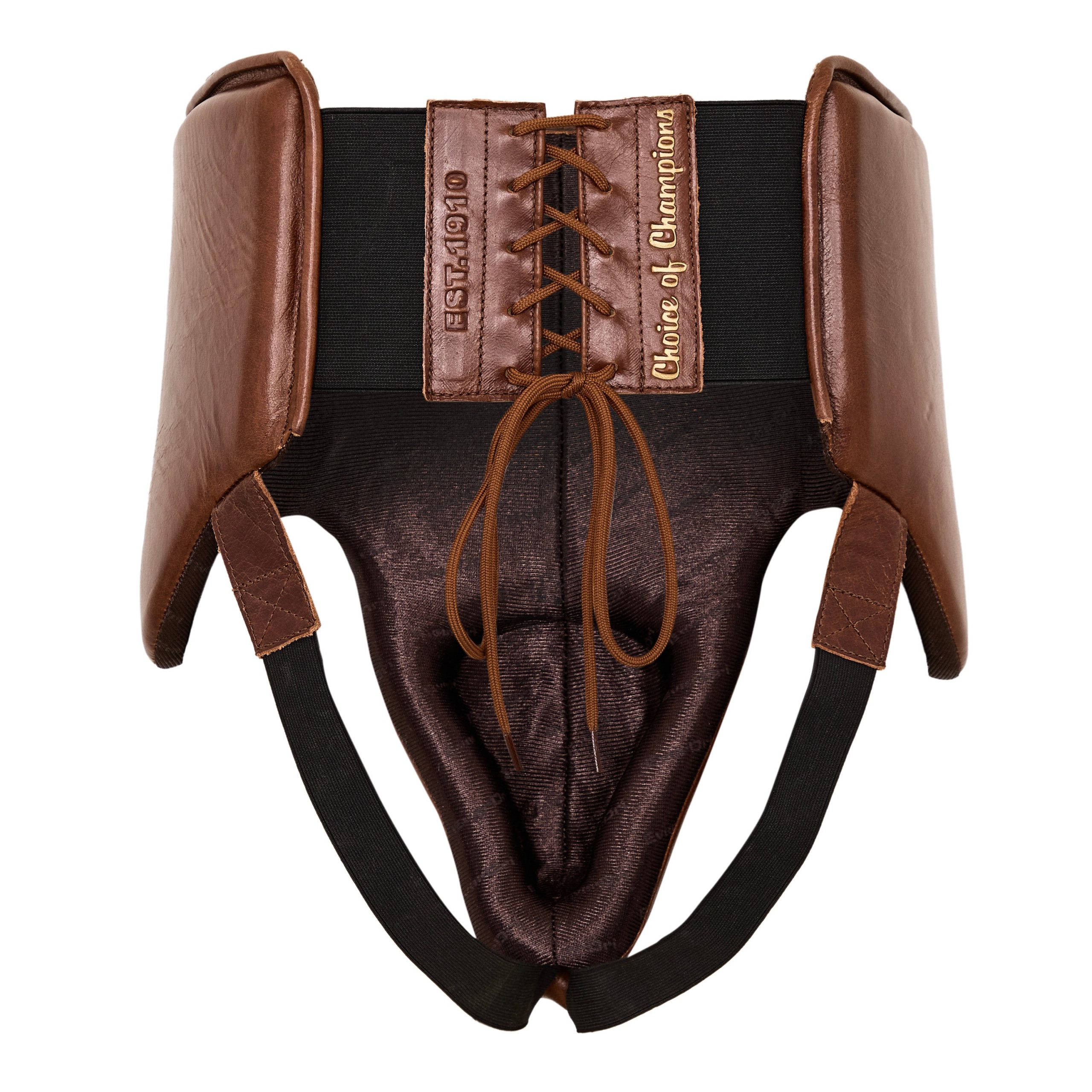 1910 Pro Leather Groin Protector Lace Up - Image 8