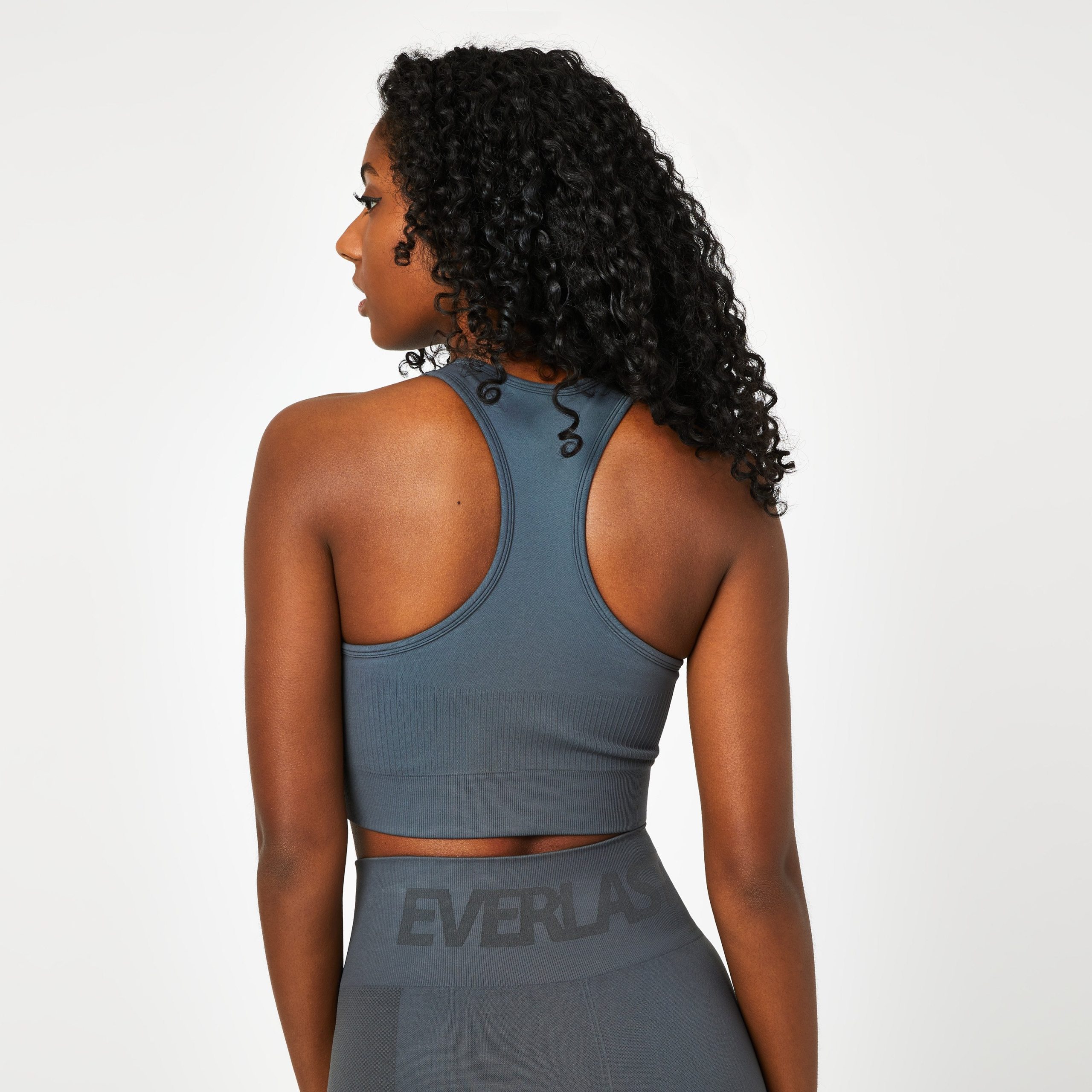 High Neck Racer Sports Bra - Image 4