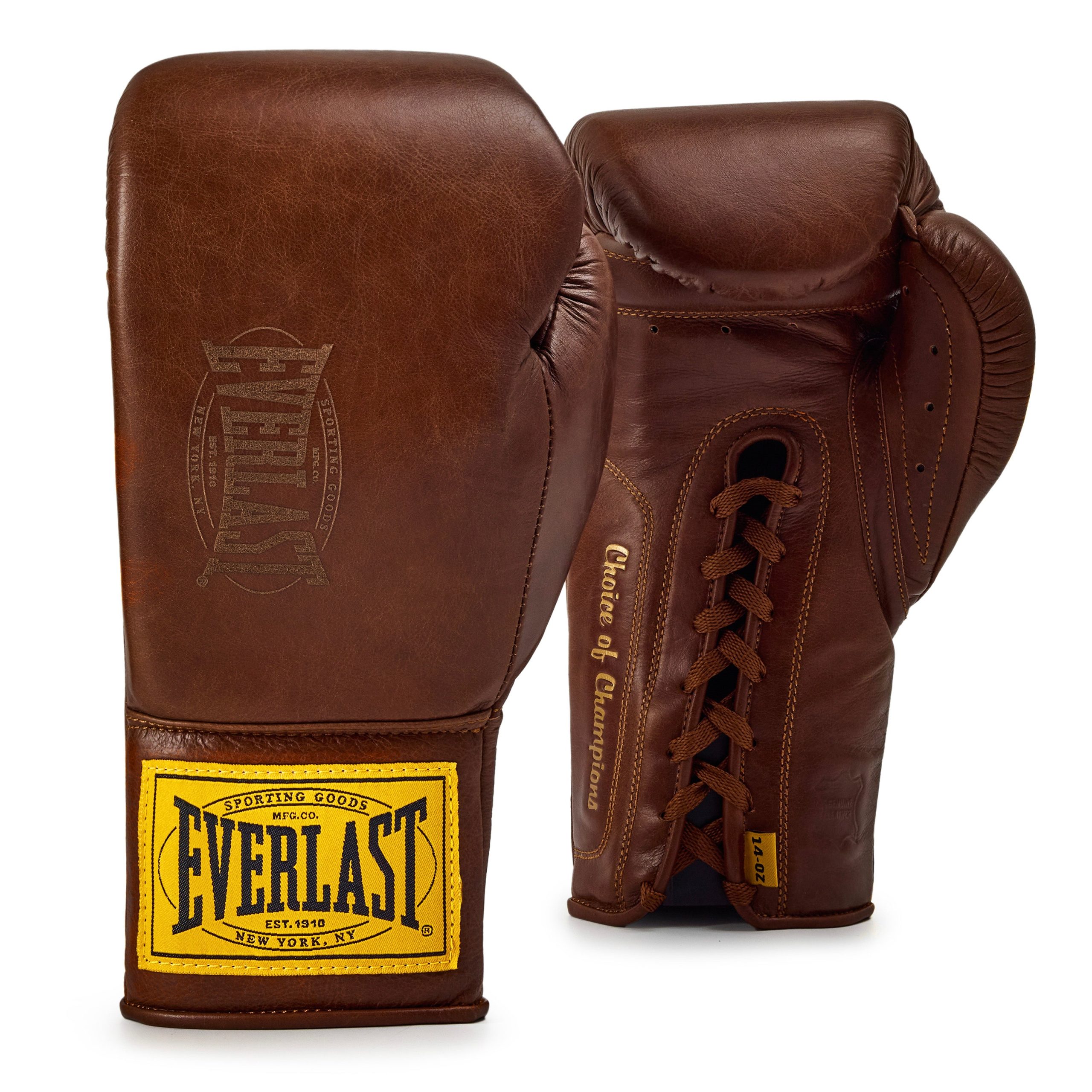 1910 Pro Leather Laced Training Boxing Gloves - Image 2