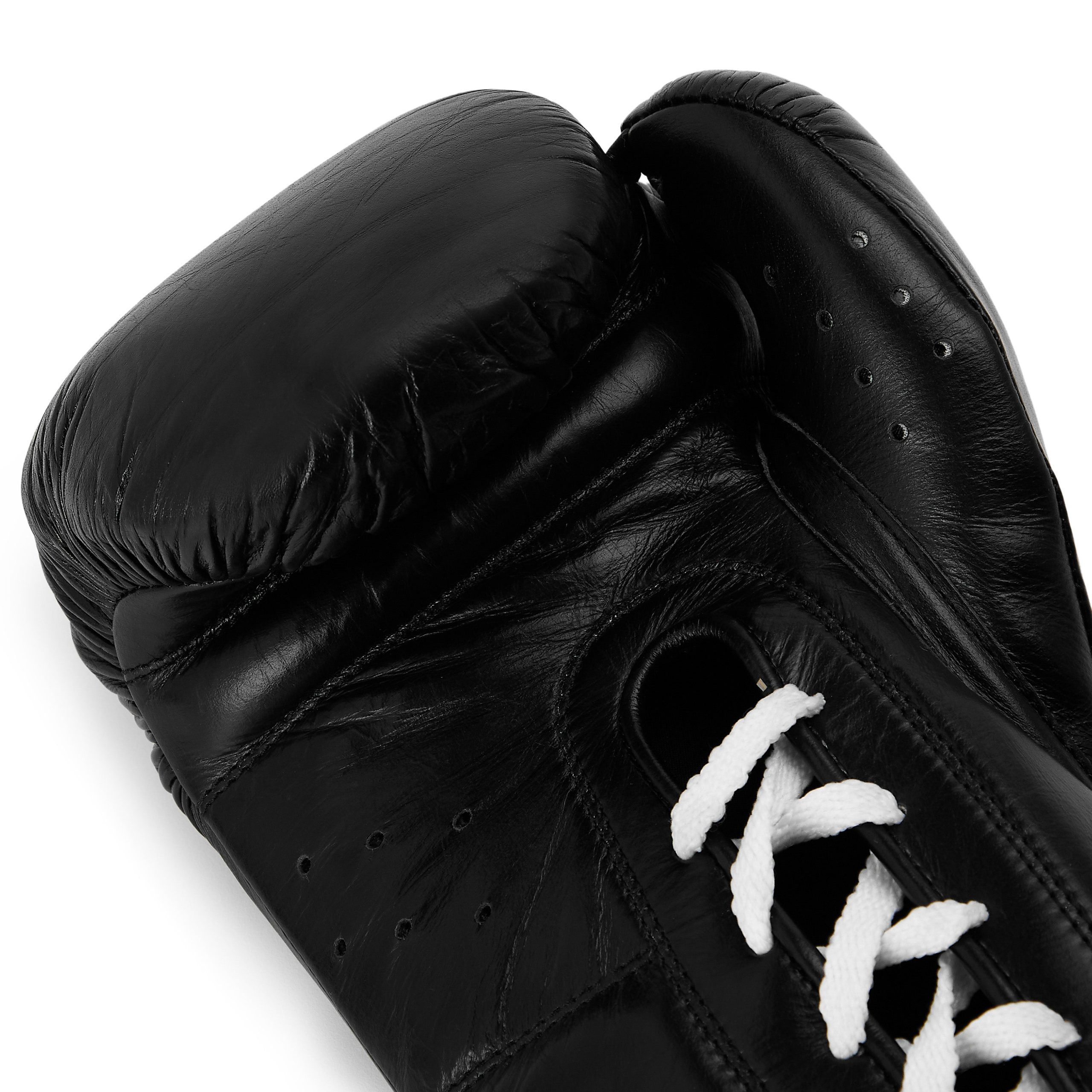 Elite Pro Leather Lace Up Training Boxing Gloves - Image 5