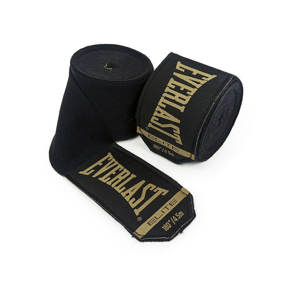 Elite Hand Wraps Black 180in