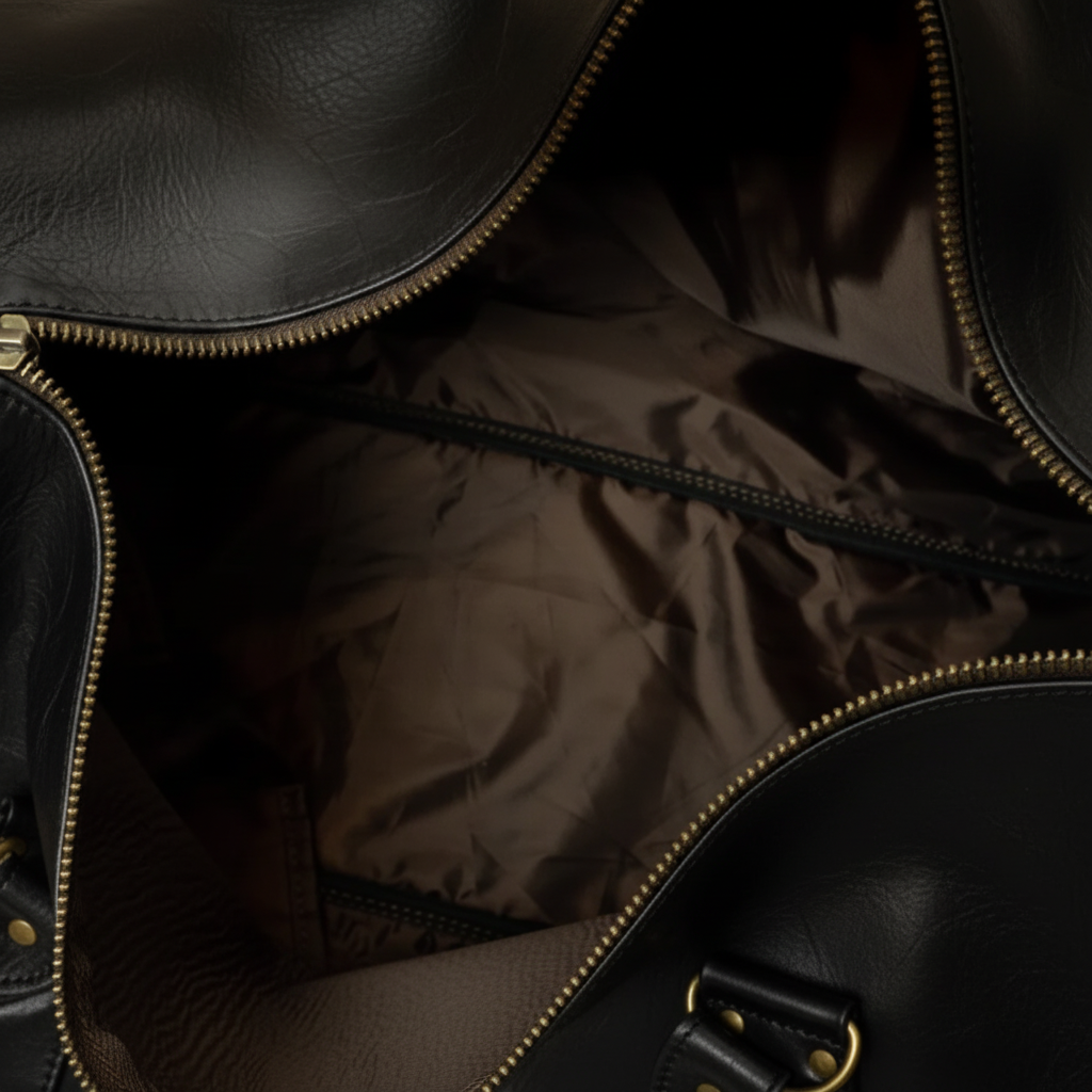 1910 Leather Gym Duffel Bag - Image 6