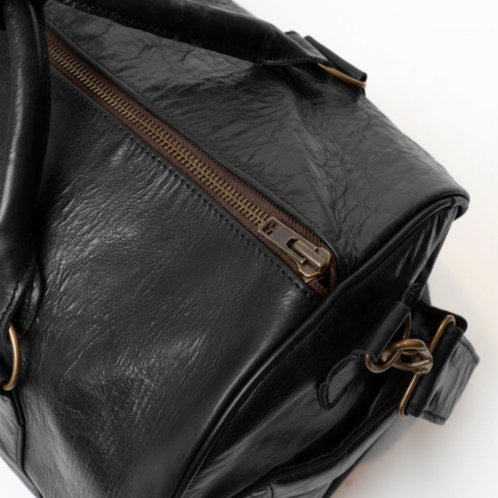 1910 Leather Gym Duffel Bag - Image 4